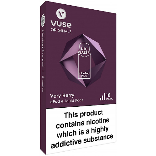 [BAT-VUSE-VBER-18] Vuse ePod Very Berry pods 18mg (2-pack)